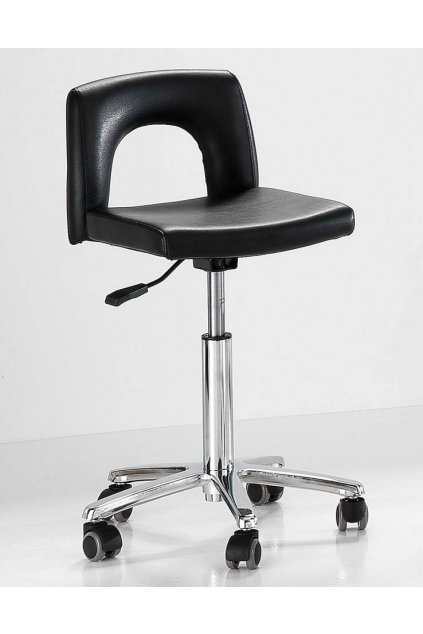 Multifunkční židle HAIR EASY chrom hvězdice (Barva Černá)