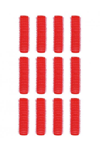 Natáčky suchý zip průměr 13mm červené Xanitalia 12ks