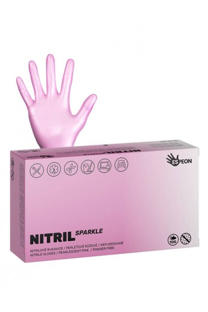 nitril sparkle perletove ruzove