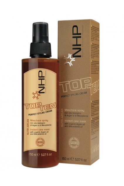 NHP TOP TEN 10v1 Maska ve spreji vyživující s okamžitým účinkem pro krásu všech typů vlasů 150ml
