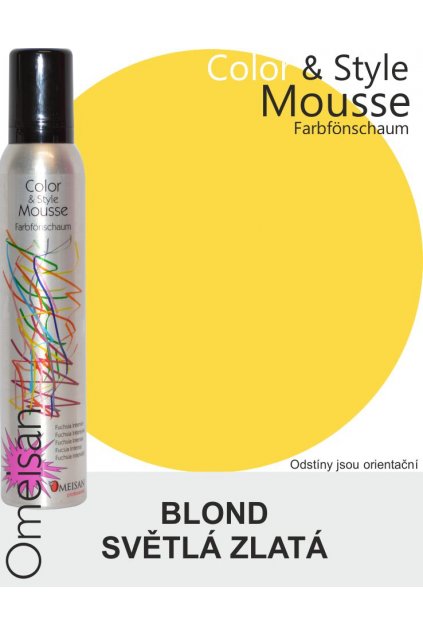 Omeisan Barevná pěna tužící Hellgoldblond 200ml Blond světlá zlatá