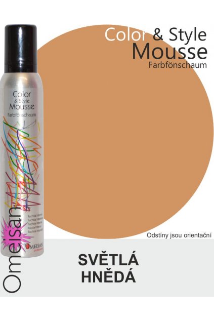 Omeisan Barevná pěna tužící Hellbraun 200ml Světlá hnědá