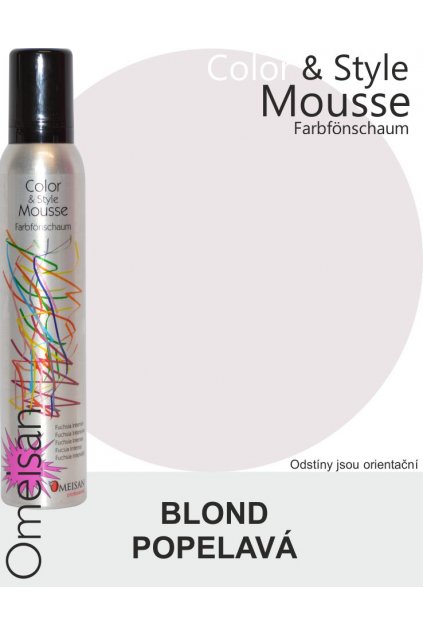 Omeisan Barevná pěna tužící Aschblond 200ml Blond popelavá