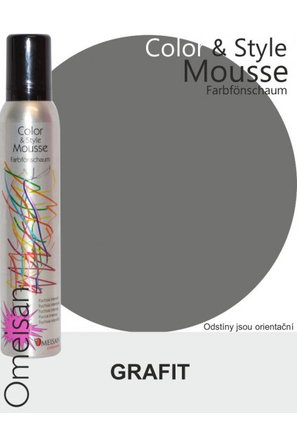 Omeisan Barevná pěna tužící Graphit 200ml Grafit