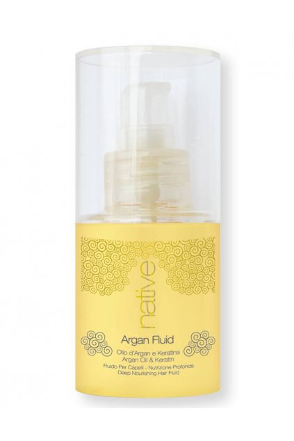 Native Elixír Argan Fluid s arganovým olejem a keratinem, bez zatížení 75ml