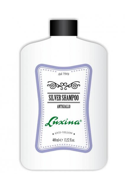 Luxina ŠAMPON SILVER pro bílé a prošedivělé vlasy s fialovými mikro pigmenty 400ml