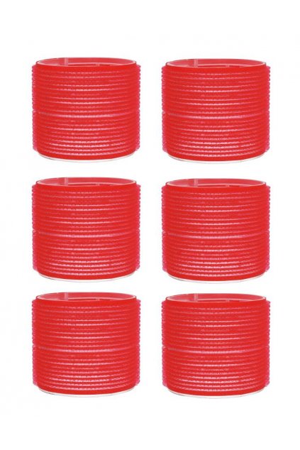 Natáčky suchý zip průměr 70mm červené Xanitalia 6pcs
