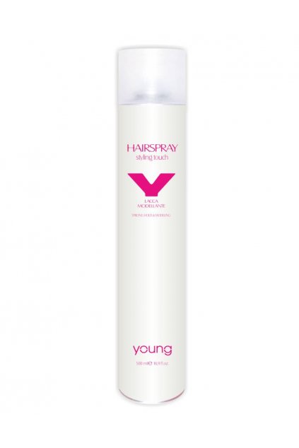 Young HAIRSPRAY LAK silný pro modelování účesů i pro závěrečný styling 500ml