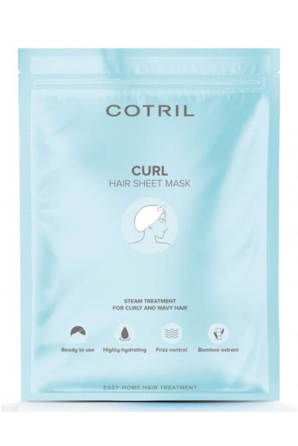 Cotril CURL Maska čepička, jednorázová, výživa a hydratace pro vlnité vlasy 35g