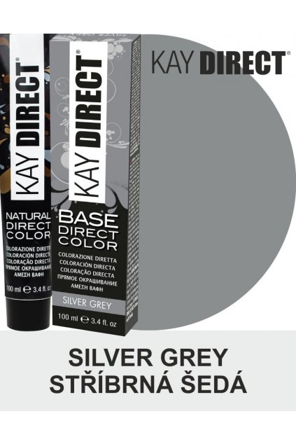 Kay Direct barva na vlasy Silver Grey Stříbrná šedá 100ml