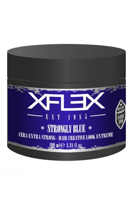 Xflex  STRONGLY BLUE Modelovací Vosk extra silný s leskem s mořskými řasami 100ml