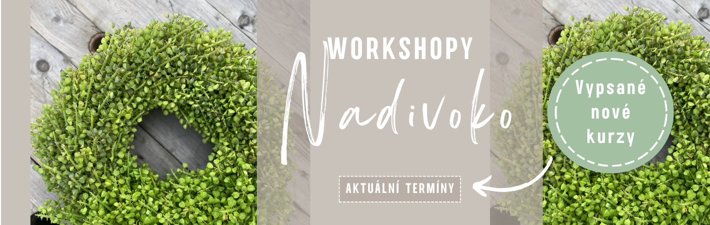 Květinové workshopy pro jednotlivce, skupiny i firmy. Jedinečný zážitek. Relax a kreativita.
