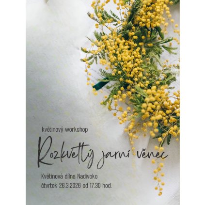 Květinový workshop - jarní věnec