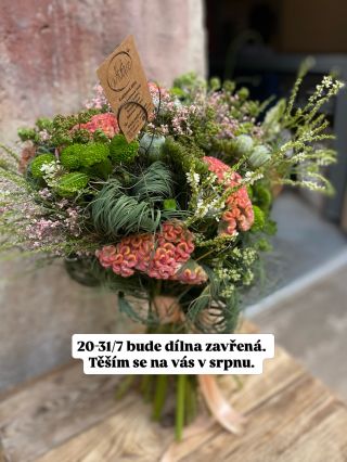 20-31/7 hlásím dovolenou. 😎 Dílna bude zavřená, v e-shopu budou fungovat registrace na workshopy a elektronické poukazy,...