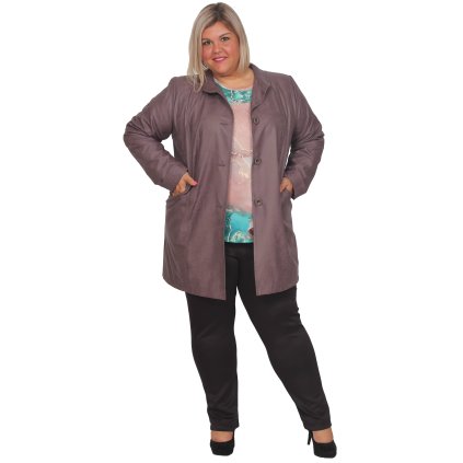 Šarlota kabátek fialový