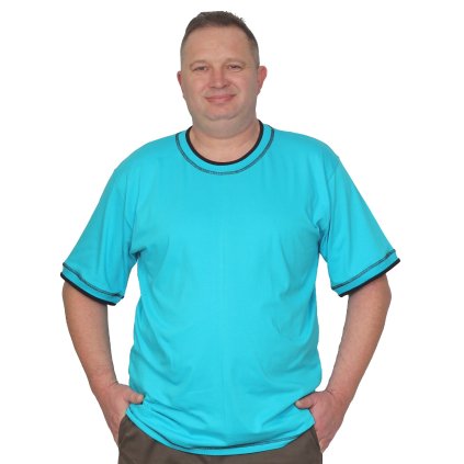 Triko Ondra tyrkys s černou