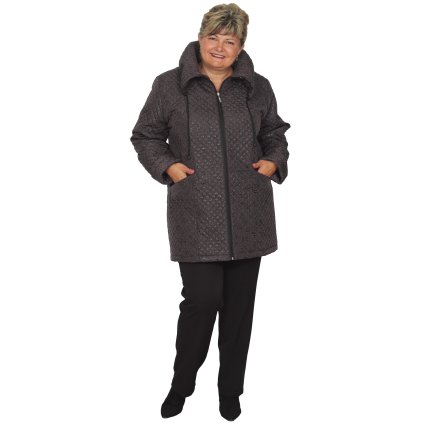 Katrin zimní bunda fialovohnědá