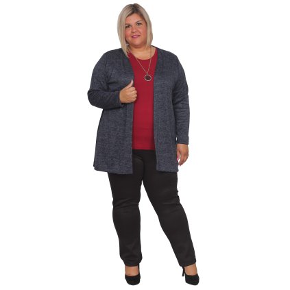 Karla kardigan modrošedý melír