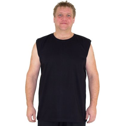 Triko bez rukávů Karel černé