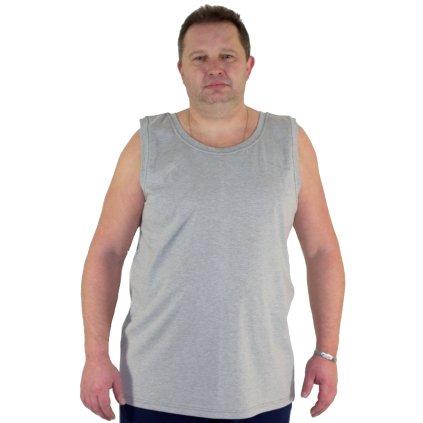Tílko Marek světle šedý melír