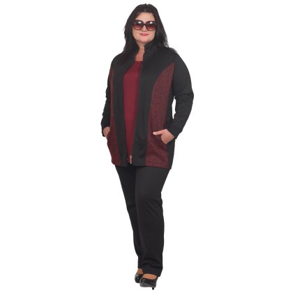 Ludmila kabátek bordó