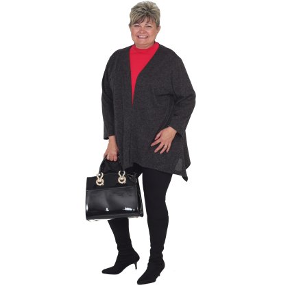 Alan kardigan šedý