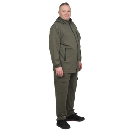 Tepláky kapsáče khaki