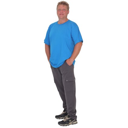 Tepláky kapsáče šedé