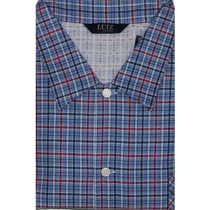 Pyžamo dlouhé celopropínací flanelové