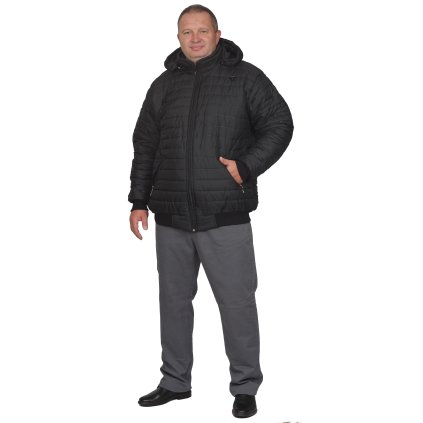 Zbyněk prošívaná zimní bunda černá