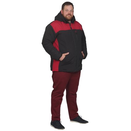 Robert zimní bunda černá s červenou