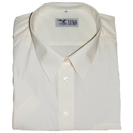 Košile krátký rukáv - smetanová