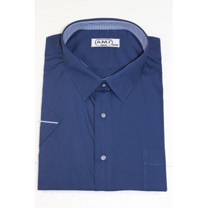 Košile krátký rukáv - tmavě modrá