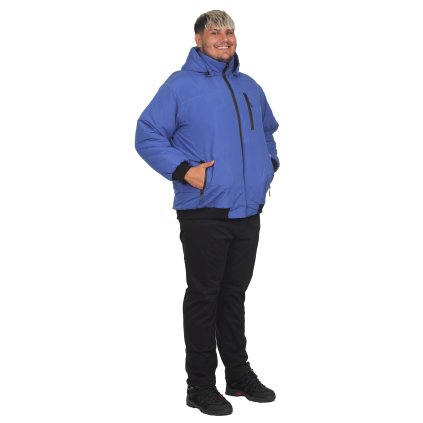 Alan zimní bunda středně modrá