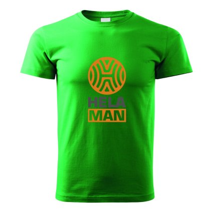 Triko s potiskem B středně zelená