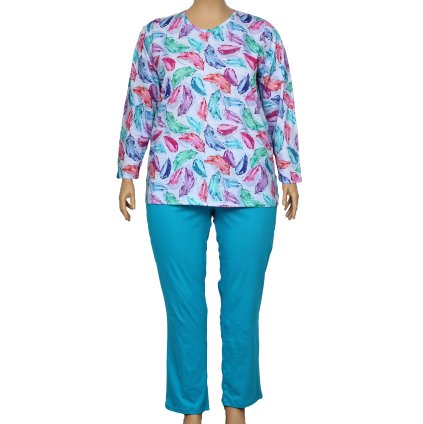 Pyžamo peříčko dlouhý rukáv