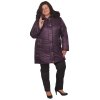 Ivana zimní bunda fialová