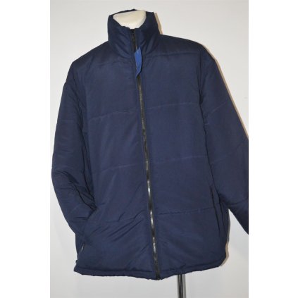 4430 Pánská zimní, tm. modrá,černá bunda, 8XL