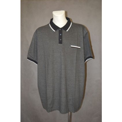 4574 Pánská šedá polokošile, 5XL, 7XL