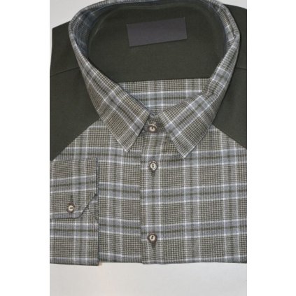 4518 Luxusní barchetová košile, kostka, vel.52