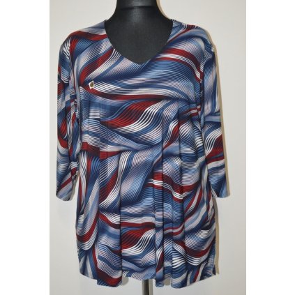 1420 pestrá halenka do "A", 3 XL,4XL