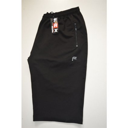 4571 Černé teplákové kraťasy 3XL-8XL