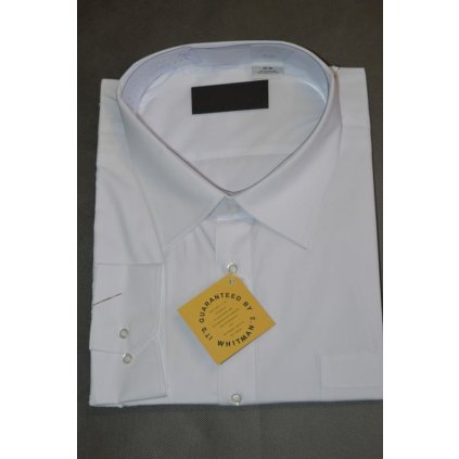 4450 Pánská bílá společenská košile , dl. rukáv - vel. 46-58