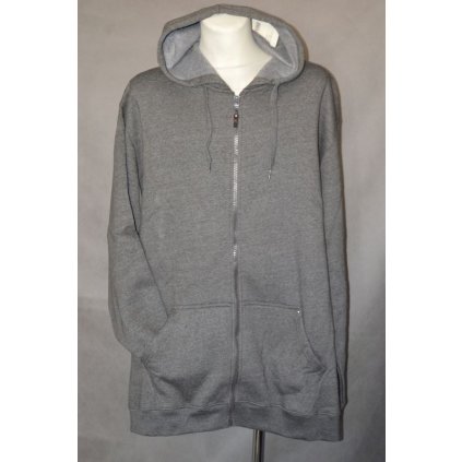 4504 MAXI mikina šedá 7 XL