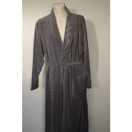 4509  župan šedý, zavazovací, 4XL