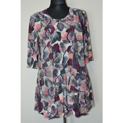 1664 Luxusní halenka, efekt 2v1, vel. 2XL