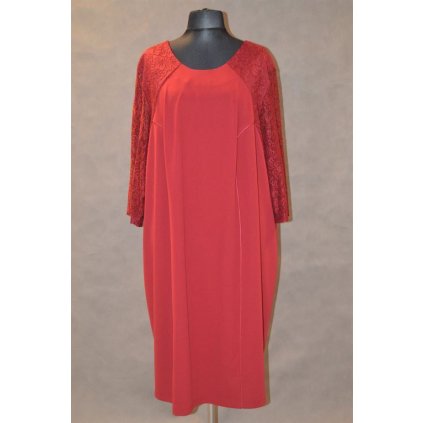 1474 Společenské, tm. červené šaty,vel.: 64