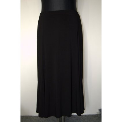 1256 Dámská černá úpletová "tulipánová" sukně - vel.56, 58