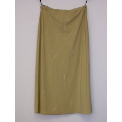 1455 Žluto-béžová úzká sukně - vel. 3XL - SLEVA!!!
