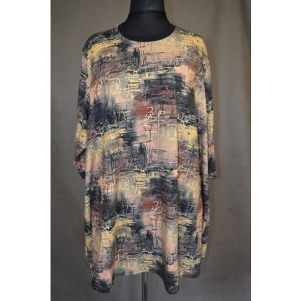 1273 Pestrá tunika do "A", 4XL-6 XL